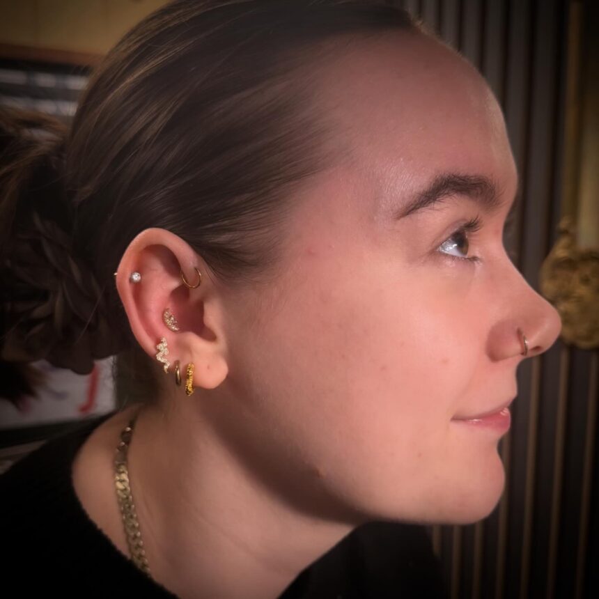 Piercing udført hos House of Body Art i Viborg