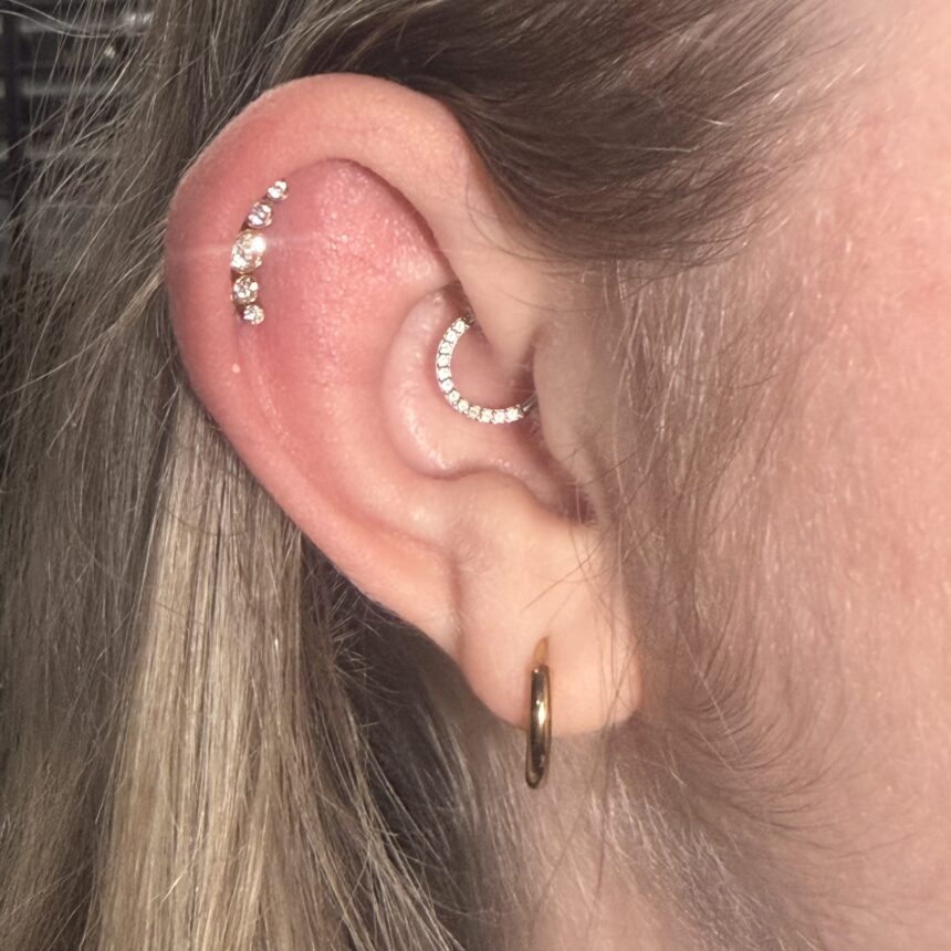 Piercing udført hos House of Body Art i Viborg