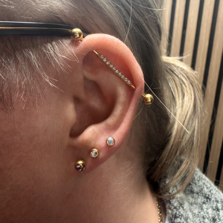 Piercing udført hos House of Body Art i Viborg