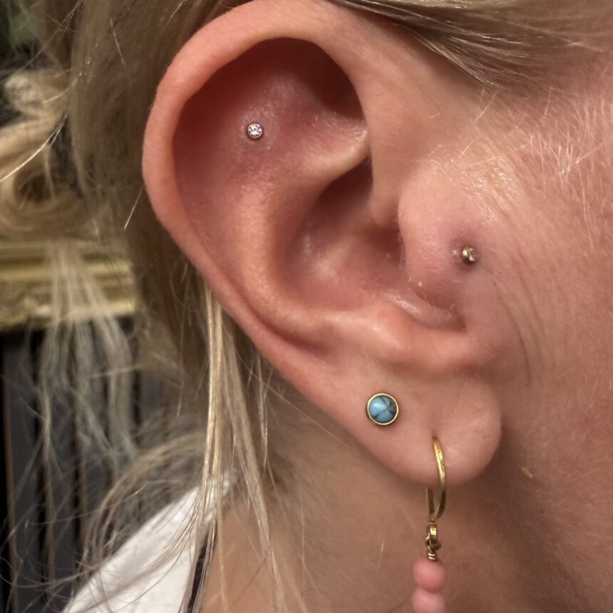 Piercing udført hos House of Body Art i Viborg