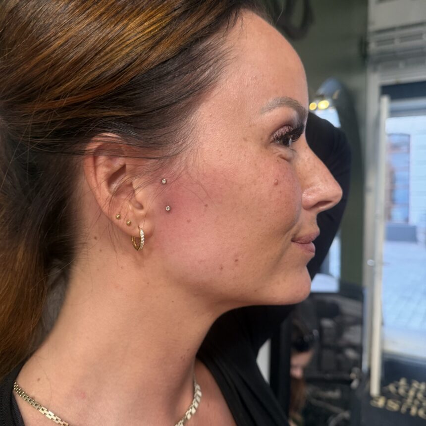 Piercing udført hos House of Body Art i Viborg