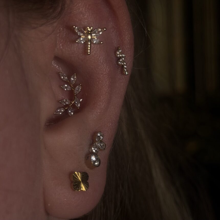 Piercing udført hos House of Body Art i Viborg