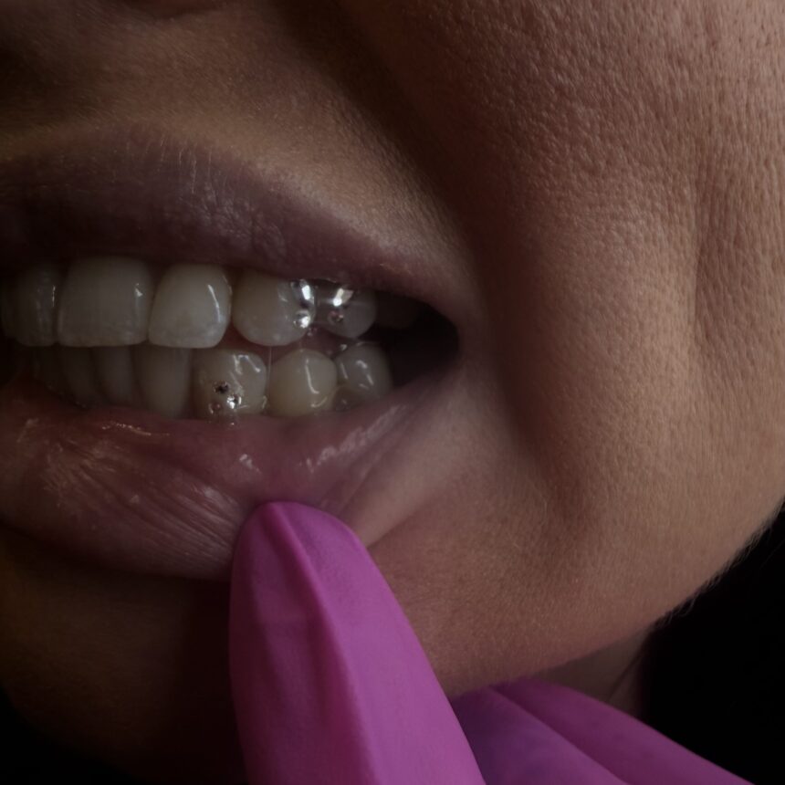 Tooth gems hos House of Body Art i Viborg