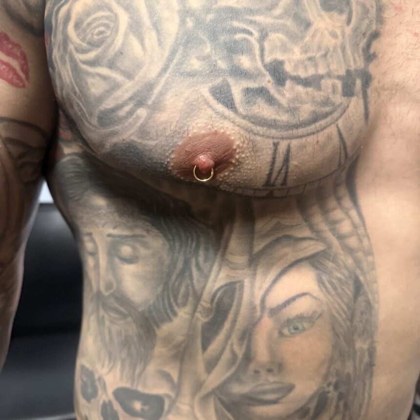 Piercing udført hos House of Body Art i Viborg