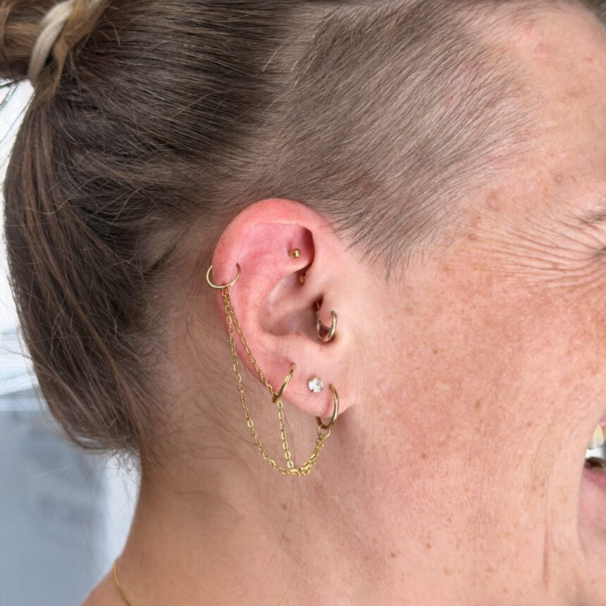 Piercing udført hos House of Body Art i Viborg