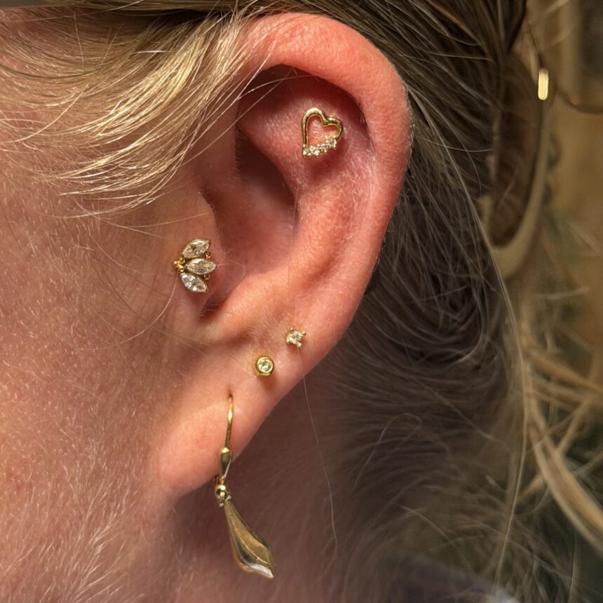 Piercing udført hos House of Body Art i Viborg